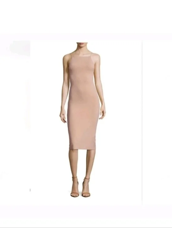 Alice +Olivia Kia Air Beige Midi Length  Dress Size 8 - Picture 5 of 10